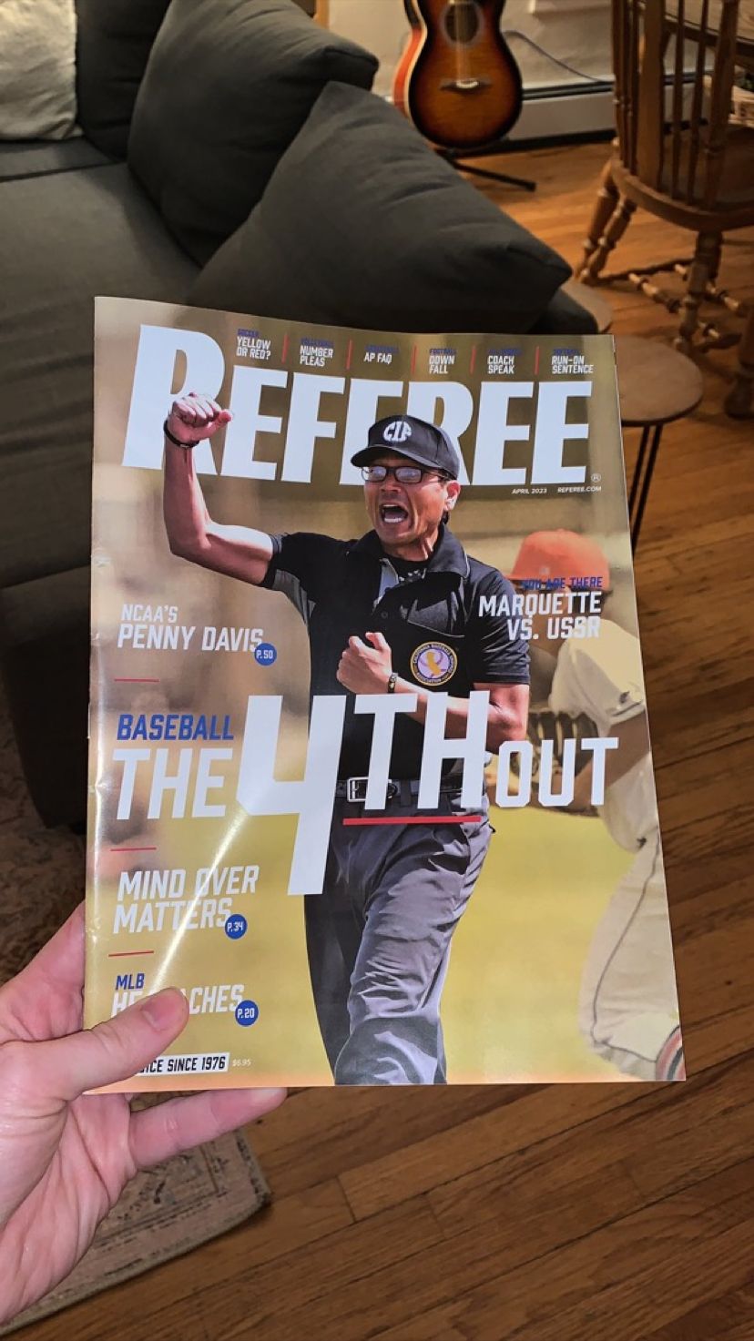 The cover of Referee Magazine